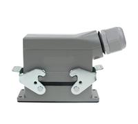 Conector rectangular de alta resistencia HDC-HE-020 | Zócalo de aviación de 20 pines centrales | Conector de cable impermeable industrial