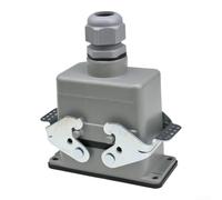 Conector rectangular de aviación de 10 núcleos Zócalo industrial Carcasa robusta ABS para maquinaria de sistemas eléctricos complejos Seguridad confiable (10pin superior hacia fuera)