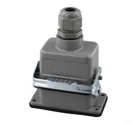 Conector rectangular robusto y resistente con 6 pines para conexiones seguras en maquinaria industrial (línea superior de 6 núcleos)