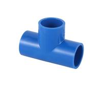Conector recto de 3 o 4 vías, diámetro interior de 20 mm, 25 mm o 32 mm, tubería de PVC for riego de césped y jardín, accesorios for estanterías de bricolaje(Azul,3-way 20mm)