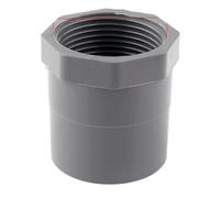 Conector recto de hilo femenino de PVC, tubería de agua for riego de jardín, juntas de agua de alimentación for tanque de peces, 1~5 uds., 1/2 ''-20mm a 2''-63mm(3I4 Inch-25mm,5pcs)