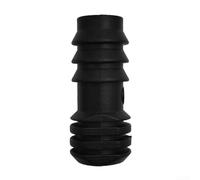 Conector recto de tubería de polietileno, accesorio de tubería de riego por goteo, paquete de 100 conectores simples de 16 mm para sistemas de riego por goteo de microaspersores de jardín agrícola