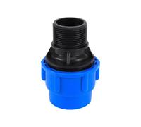 Conector recto de tubo de PE, sistema de riego, Acoplamiento de conversión de tubo de PVC, 1/2 ", 3/4", 1 ", 1,2", 1,5 ", rosca macho a 20/25/32/40/50mm(1 inch x 32)