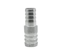 Conector recto reductor de púas for manguera de 6, 8, 10, 12, 13, 14, 15, 16, 18, 19, 20-60 mm, acero inoxidable 304, for agua, aire y combustible.(15mm-15mm)