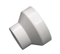 Conector recto reductor de PVC blanco, diámetro 75, 100, 110, 125, 150, 160, 180, 200mm, adaptador de tubo de drenaje, accesorios de drenaje, 1 Uds. (Color : 180x110mm)