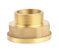 Conector reductor de casquillo hexagonal latón, rosca hembra a macho, for tubería cobre, for filtro acuario y jardín(2Inch-1.5 Inch Round)