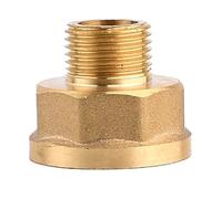 Conector reductor de casquillo hexagonal latón, rosca hembra a macho, for tubería cobre, for filtro acuario y jardín(2 Inch-1 Inch Round)