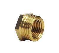 Conector reductor de casquillo reductor Standard Pipe Thread hembra de latón, conector de manguera de combustible de Gas, aire y agua, 1 unidad(Copper Bushing4)