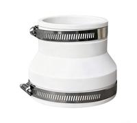 Conector reductor de conducto flexible para sistemas de ventilación, acoplador de manguera de ventilación absorbente de golpes compatible con conductos de metal ABS PVC, 100 mm a 75 mm para