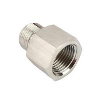 Conector reductor de conexión de tubería de latón niquelado con rosca hembra a macho BSP(M10x1 F-M10x1 M)