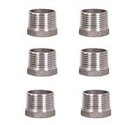 Conector reductor de instalación de tuberías, buje reductor de acero inoxidable 304, hilo macho a hembra NPT de 1/8 pulgadas-1 pulgada Jujianfu(1Pc,NO15)