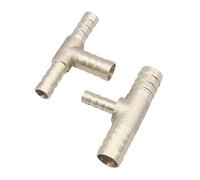 Conector reductor de manguera tipo T 4 mm a 16, conector latón con púas for tubería, adaptador y acoplador(OD 16 10 16)