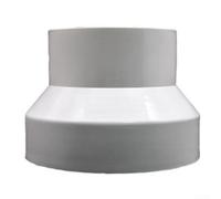 Conector reductor de PVC, adaptador de conducto redondo de 100-200 mm para junta de reducción de flujo de aire, instalación de tubería de ventilación suave, conexión HVAC eficiente de baja turbulencia