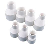 Conector Reductor de PVC Blanco de 1 a 5 Piezas for tuberías de Agua de riego de jardín, Accesorios de conexión for acuarios y peceras.(ID 50 X ID 40 mm)