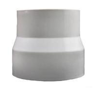 Conector reductor de PVC para conductos de aire, accesorio de ventilación de tubo redondo para soportar varios tamaños de conductos y mejorar la eficiencia del flujo de aire (110 a 100)