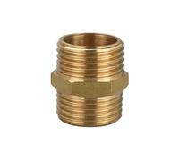 Conector reductor de rosca, conector boquilla hexagonal for tubería latón 1/8, 1/4, 3/8, 1/2 y 3/4 pulgadas, adaptador acoplamiento rápido, macho a, for agua, aceite gas(1l2 to 1l2,50 pcs)