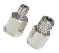 Conector reductor de tubería de alta presión de acero inoxidable 304, 1/4" BSPP hembra a M6, M8, M10, M12, M16, 1/8", 1/4" y 3/8" BSP macho.(M14x1 Male)