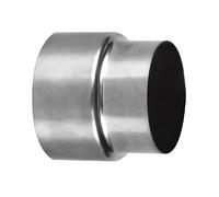 Conector reductor de tubo de estufa, adaptador de revestimiento de chimenea de acero inoxidable, cabeza grande a pequeña, 1 unidad(8cm~7cm)