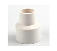 Conector reductor recto de PVC - Accesorio de tubería de riego engrosado gris/blanco for jardín, acuario e invernadero - 1 pieza(White,63x50mm)
