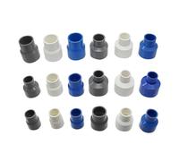 Conector reductor recto de PVC, adaptador reductor de tubería, accesorios de tubería de agua de riego de 25 a 20mm, 40 a 32mm, 40/32 a 20/25mm, 1 unidad(WHITE,40mm-25mm)
