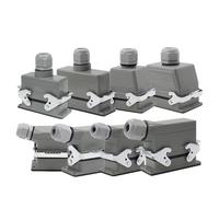 Conector resistente HDC-HE4 6 10 16 20 24 32 48 Core Pin 16A línea superior y lateral de aviación 1 Uds(48 core top line)