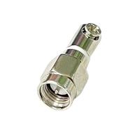 Conector RF de rosca M4, conector SMA macho BNC con tornillo giratorio niquelado for Terminal de antena telescópica, 1 ud.(SMA)