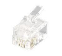 Conector RJ-11 4P4C Transparente EQUIP 121111 Kit 100 Unidades