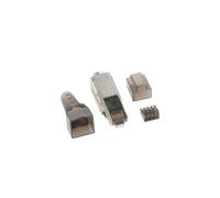 Conector RJ-45 Lanberg PLSA-6000TL Cat6a Blindado Plata Macho
