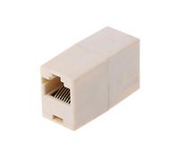 Conector RJ45 CAT5/5E Ethernet adaptador 8P8C extensor de red acoplador Lan