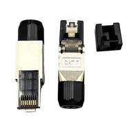 Conector RJ45 CAT7 blindado, no requiere herramientas, instalación rápida, alta velocidad de 10 Gbps hasta 600 MHz, compatible con Cat6a/Cat6, para 23-26 AWG 1.35-1.5 mm de diámetro de núcleo