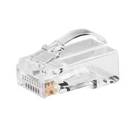 Conector RJ45 de ROLINE, sin blindaje, Cat. 6/6A (Clase E/EA), Paso Simple, para Cable Macizo o Trenzado, 10 uds.
