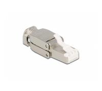 Conector RJ45 DeLOCK Cat.6A STP sin herramientas Plata