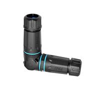 Conector RJ45 Impermeable IP68, Adaptador Ethernet de Ángulo Recto de 90 Grados, Acoplador Hembra para Montaje en Panel, Uso Industrial Exterior