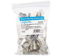 LOGILINK MP0003 - Conector modular CAT5e apantallado, 100 uds.