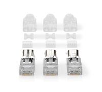 Conector RJ45 Nedis CCBW89390GY Cat 7 FTP macho gris pack 10 unidades