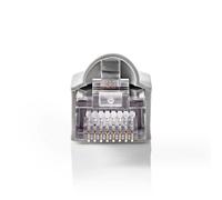 Conector RJ45 Nedis CCGB89350GY Macho Cat5 UTP Gris Transparente Pack 10
