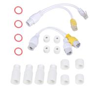 Conector RJ45 para cámara de seguridad, doble propósito, separador de alimentación a través de Ethernet, adaptador divisor POE
