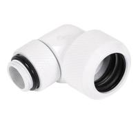 Conector roscado Alphacool Eiszapfen 90° giratorio G1/4 blanco 13mm