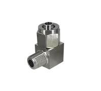 Conector roscado Conector roscado BSPT tipo PL SS 304, conector hembra de púas en ángulo recto 90 grados, adaptador neumático codo rápido(6MM*1/8INCH)