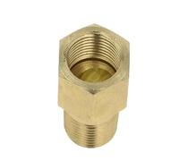 Conector roscado de latón de 1/8 ", 1/4" y 3/8 "BSPT Macho a Hembra, Conectores de Junta de tubería de 35mm-200mm de Longitud, Adaptador acoplador de Cobre, 1 ud.(Length 175MM-01)