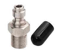 Conector roscado macho de acero inoxidable de 8 mm 1/8BSPP para herramienta y equipo, pieza de repuesto de conexión rápida