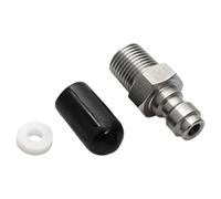 Conector roscado macho de acero inoxidable de 8 mm 1/8BSPP para herramienta y equipo, pieza de repuesto de conexión rápida