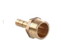 Conector roscado para manguera, Junta reductora recta de latón, cola púa 1/8, 1/4, 1/2, 3/8, rosca macho BSP 1 pulgada, ud(6MM*1/4INCH)