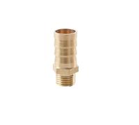 Conector roscado para manguera, Junta reductora recta de latón, cola púa 1/8, 1/4, 1/2, 3/8, rosca macho BSP 1 pulgada, ud(12MM*1INCH)