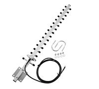 Conector RPSMA Antena Direccional de 2,4 GHz 25dBi para Uso en Exteriores del Enrutador WiFi con Cable de 2M