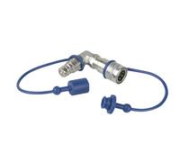 Conector Showtec CO2 90° 3/8 Q-Lock