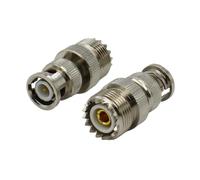 Conector SO239 PL259 UHF a BNC macho hembra Q9 a adaptador coaxial RF for suministros de equipos eléctricos(UHF Female-BNC-J,1PCS)