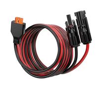 Conector solar a CC de XT60i, panel solar macho y hembra a cable adaptador de CC de XT60i, impermeable, convertidor de 10 AWG CC de XT60i para generadores solares de estación eléctrica