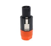 Conector Speakon de 4 pines for altavoz NL4FC, conector macho, conector Speakon de 4 polos, cable Polo, conector estéreo macho(Orange)