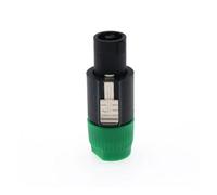 Conector Speakon de 4 pines for altavoz NL4FC, conector macho, conector Speakon de 4 polos, cable Polo, conector estéreo macho(Green)